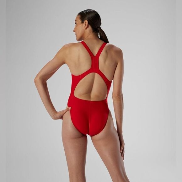 Speedo Women's Swimsuit One Piece ProLT Super Pro Solid Adult Red 12 / 38 - Picture 4 of 11
